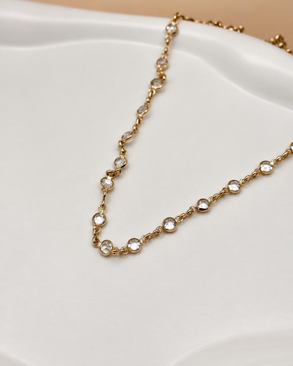 Colar Pontos de Luz Banhado a Ouro 18k